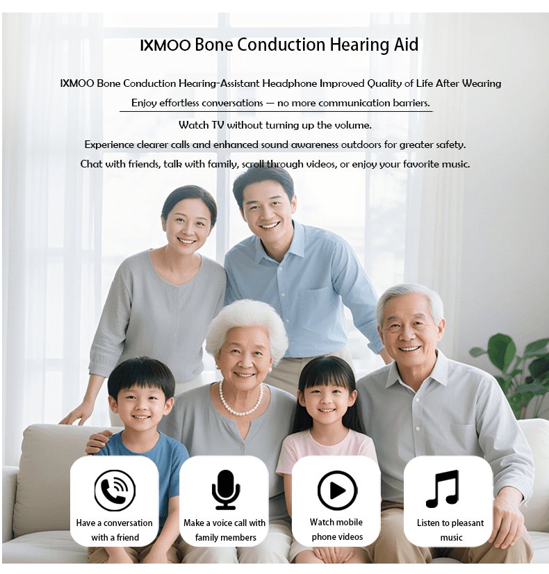A1 Open Bone Conduction Hearing Aid Headphone